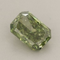 Diament laboratoryjny o barwie fantazyjnej radiant, 0.84ct, VVS2, Fancy Vivid Green, IGI LG665437615