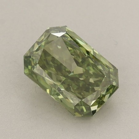 Diament laboratoryjny o barwie fantazyjnej radiant, 0.84ct, VVS2, Fancy Vivid Green, IGI LG665437615