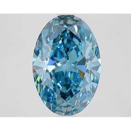 Diament laboratoryjny o barwie fantazyjnej szlif owalny, 2.65ct, VVS2, Fancy Vivid Blue, IGI LG734543307