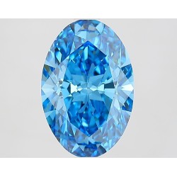Diament laboratoryjny o barwie fantazyjnej szlif owalny, 2.65ct, VVS2, Fancy Vivid Blue, IGI LG733573320
