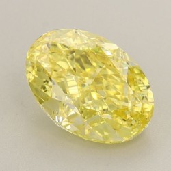 Diament laboratoryjny o barwie fantazyjnej szlif owalny, 2.21ct, VVS2, Fancy Vivid Yellow, IGI LG633445776