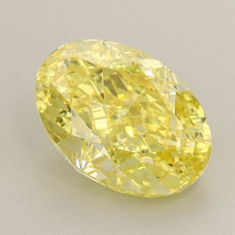 Diament laboratoryjny o barwie fantazyjnej szlif owalny, 2.21ct, VVS2, Fancy Vivid Yellow, IGI LG633445776 Diament laboratoryjny o barwie fantazyjnej szlif owalny, 2.21ct, VVS2, Fancy Vivid Yellow, IGI LG633445776