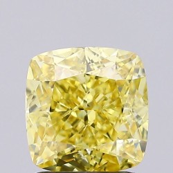 Diament laboratoryjny o barwie fantazyjnej szlif poduszkowy brylantowy, 1.96ct, VVS2, Fancy Vivid Yellow, IGI LG660432478