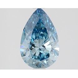 Diament laboratoryjny o barwie fantazyjnej szlif gruszkowy, 1.55ct, VVS2, Fancy Vivid Blue, IGI LG686501565