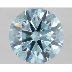 Diament laboratoryjny o barwie fantazyjnej szlif okrągły, 1.57ct, VVS2, Fancy Vivid Blue, IGI LG675530174