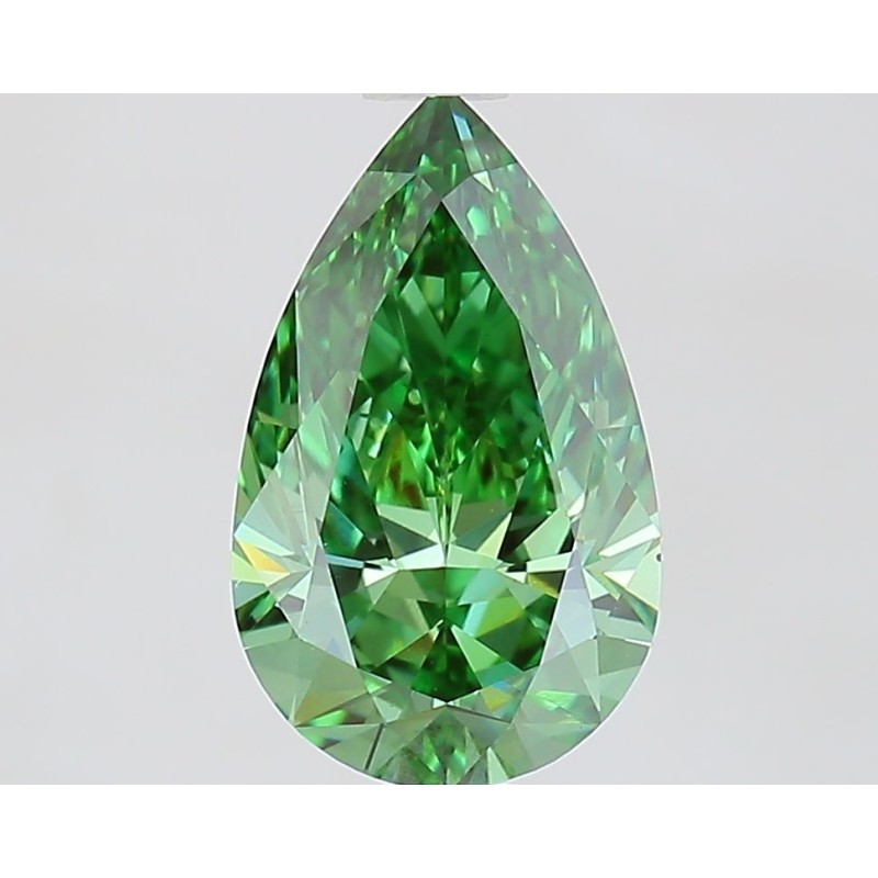 Diament laboratoryjny o barwie fantazyjnej szlif gruszkowy, 1.53ct, VVS2, Fancy Vivid Green, IGI LG735588850 Diament laboratoryjny o barwie fantazyjnej szlif gruszkowy, 1.53ct, VVS2, Fancy Vivid Green, IGI LG735588850