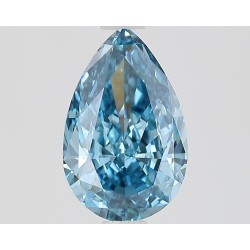 Diament laboratoryjny o barwie fantazyjnej szlif gruszkowy, 1.52ct, VVS2, Fancy Vivid Blue, IGI LG681516156
