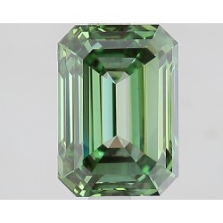 Diament laboratoryjny o barwie fantazyjnej szlif szmaragdowy, 2.39ct, VVS2, Fancy Vivid Green, IGI LG739524329