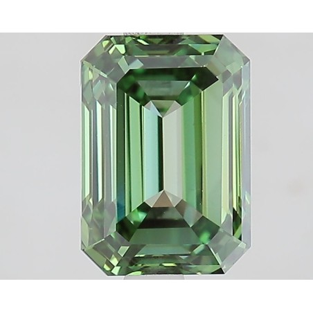 Diament laboratoryjny o barwie fantazyjnej szlif szmaragdowy, 2.39ct, VVS2, Fancy Vivid Green, IGI LG739524329