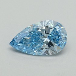 Diament laboratoryjny o barwie fantazyjnej szlif gruszkowy, 1.04ct, VVS2, Fancy Vivid Blue, IGI LG650407776