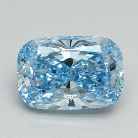 Diament laboratoryjny o barwie fantazyjnej szlif poduszkowy brylantowy, 1.04ct, VVS2, Fancy Vivid Blue, IGI LG650407827