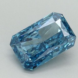 Diament laboratoryjny o barwie fantazyjnej radiant, 1.04ct, VVS2, Fancy Vivid Blue, IGI LG656415083