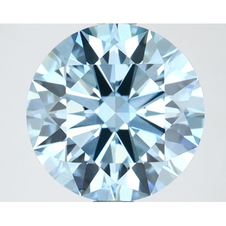 Diament laboratoryjny o barwie fantazyjnej szlif okrągły, 2.64ct, VVS2, Fancy Vivid Blue, IGI LG629471002