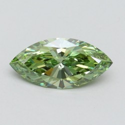 Diament laboratoryjny o barwie fantazyjnej markiza, 1.03ct, VVS2, Fancy Vivid Green, IGI LG610335218