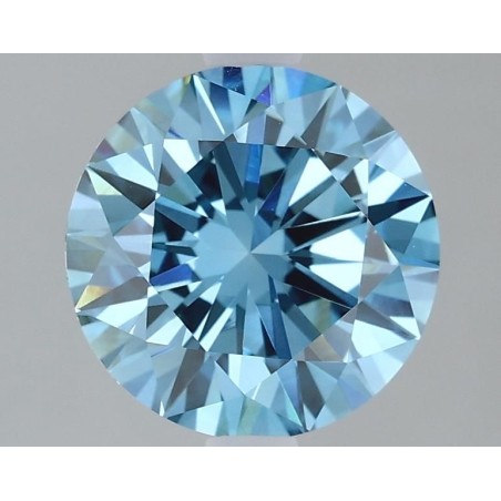 Diament laboratoryjny o barwie fantazyjnej szlif okrągły, 2.09ct, VVS2, Fancy Vivid Blue, IGI LG614395602
