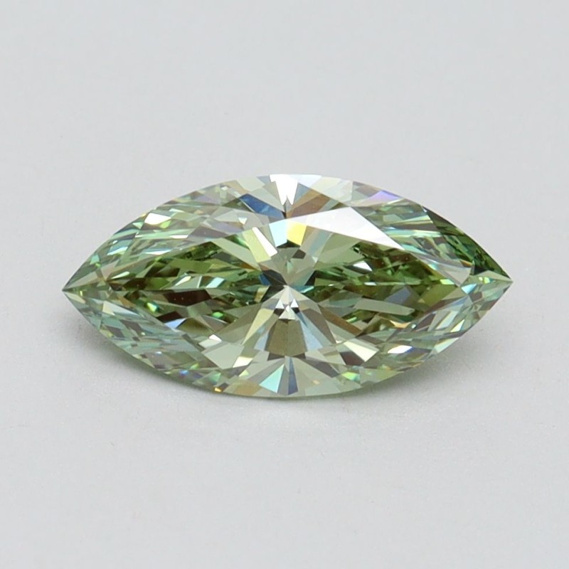 Diament laboratoryjny o barwie fantazyjnej markiza, 1.03ct, VVS2, Fancy Vivid Green, IGI LG611355320