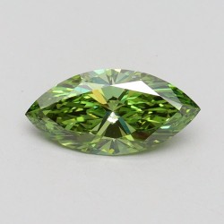 Diament laboratoryjny o barwie fantazyjnej markiza, 1.03ct, VVS2, Fancy Vivid Green, IGI LG611371261
