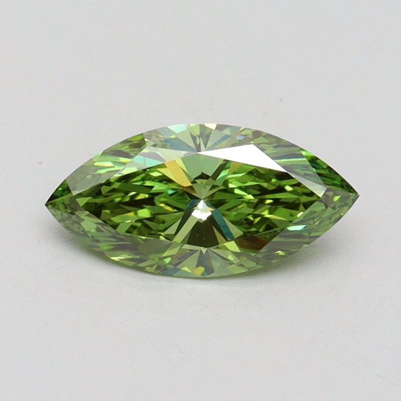 Diament laboratoryjny o barwie fantazyjnej markiza, 1.03ct, VVS2, Fancy Vivid Green, IGI LG611371261 Diament laboratoryjny o barwie fantazyjnej markiza, 1.03ct, VVS2, Fancy Vivid Green, IGI LG611371261