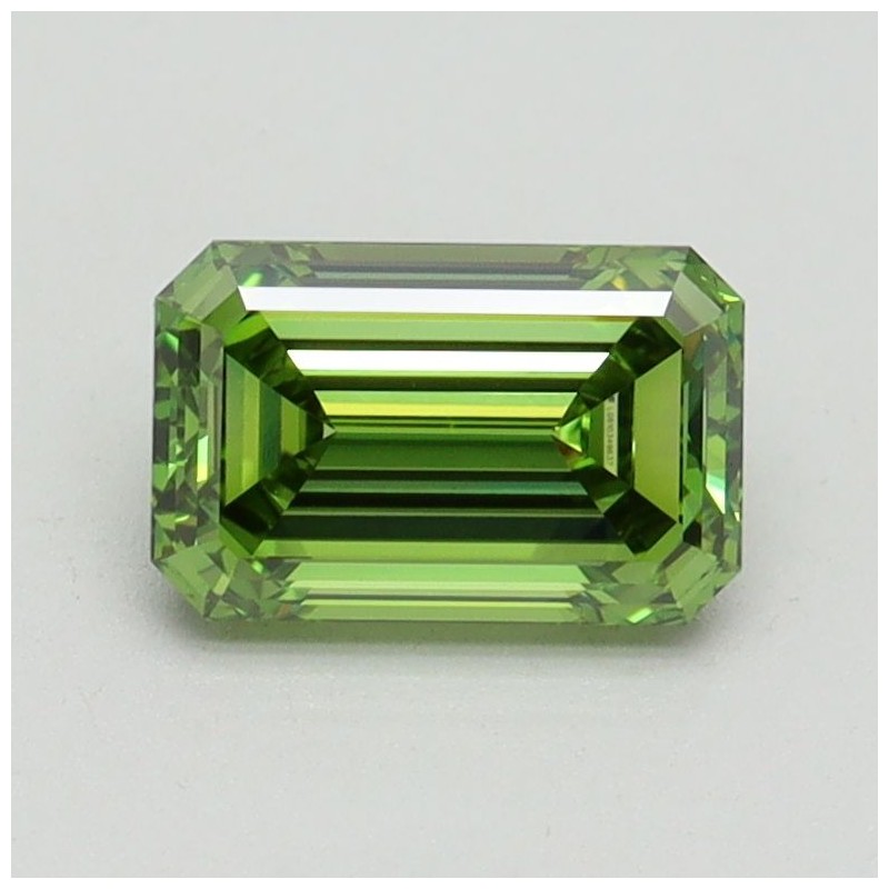 Diament laboratoryjny o barwie fantazyjnej szlif szmaragdowy, 1.03ct, VVS2, Fancy Vivid Green, IGI LG610349637 Diament laboratoryjny o barwie fantazyjnej szlif szmaragdowy, 1.03ct, VVS2, Fancy Vivid Green, IGI LG610349637