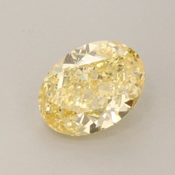 Diament laboratoryjny o barwie fantazyjnej szlif owalny, 1.18ct, VVS2, Fancy Vivid Yellow, IGI LG649434746