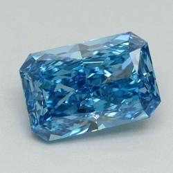 Diament laboratoryjny o barwie fantazyjnej radiant, 1.03ct, VVS2, Fancy Vivid Blue, IGI LG656415085