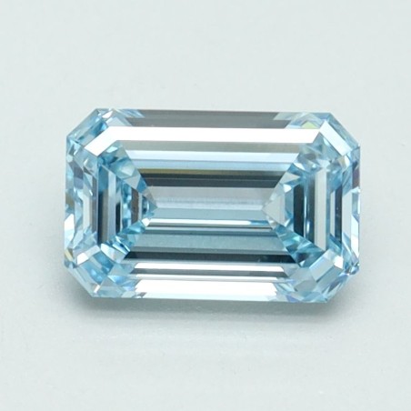 Diament laboratoryjny o barwie fantazyjnej szlif szmaragdowy, 1.01ct, VVS2, Fancy Intense Blue, IGI LG614338769
