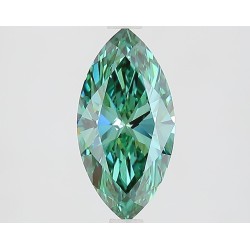 Diament laboratoryjny o barwie fantazyjnej markiza, 1.53ct, VVS2, Fancy Vivid Green, IGI LG725518384