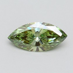 Diament laboratoryjny o barwie fantazyjnej markiza, 1.01ct, VVS2, Fancy Vivid Green, IGI LG611366530