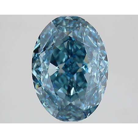 Diament laboratoryjny o barwie fantazyjnej szlif owalny, 2.52ct, VVS2, Fancy Vivid Blue, IGI LG657423110