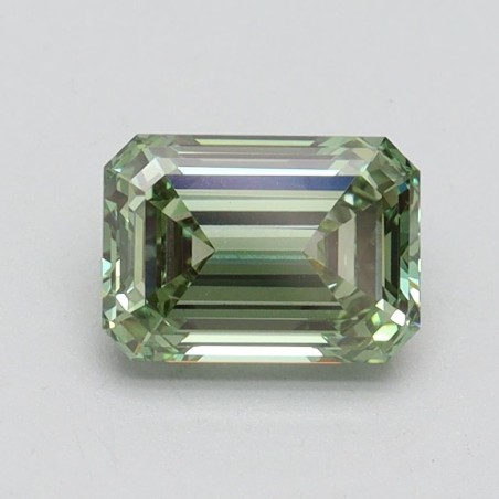 Diament laboratoryjny o barwie fantazyjnej szlif szmaragdowy, 1.02ct, VVS2, Fancy Intense Green, IGI LG610349679