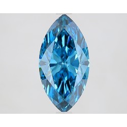 Diament laboratoryjny o barwie fantazyjnej markiza, 2.1ct, VVS2, Fancy Vivid Blue, IGI LG735559548