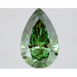 Diament laboratoryjny o barwie fantazyjnej szlif gruszkowy, 2.1ct, VVS2, Fancy Vivid Green, IGI LG738505002
