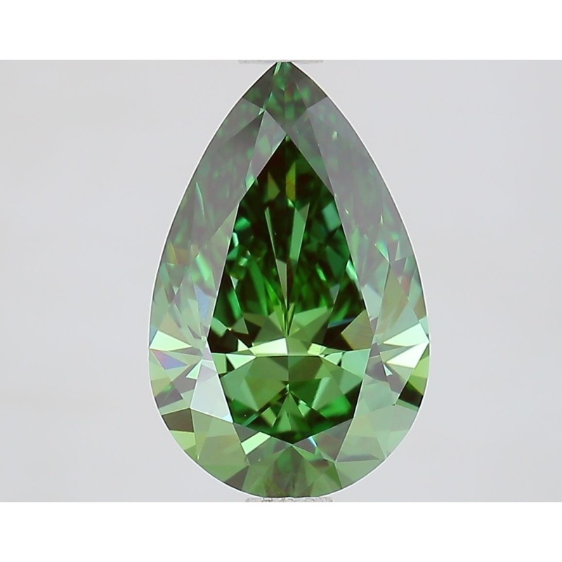 Diament laboratoryjny o barwie fantazyjnej szlif gruszkowy, 2.1ct, VVS2, Fancy Vivid Green, IGI LG738505002 Diament laboratoryjny o barwie fantazyjnej szlif gruszkowy, 2.1ct, VVS2, Fancy Vivid Green, IGI LG738505002