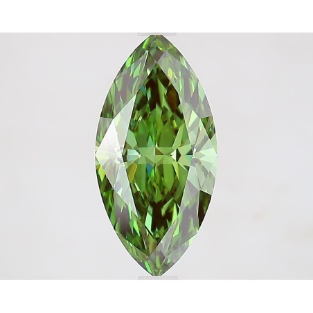 Diament laboratoryjny o barwie fantazyjnej markiza, 2.1ct, VVS2, Fancy Vivid Green, IGI LG739524328