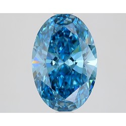 Diament laboratoryjny o barwie fantazyjnej szlif owalny, 2.08ct, VVS2, Fancy Vivid Blue, IGI LG726526476