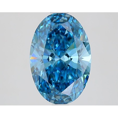 Diament laboratoryjny o barwie fantazyjnej szlif owalny, 2.08ct, VVS2, Fancy Vivid Blue, IGI LG726526476