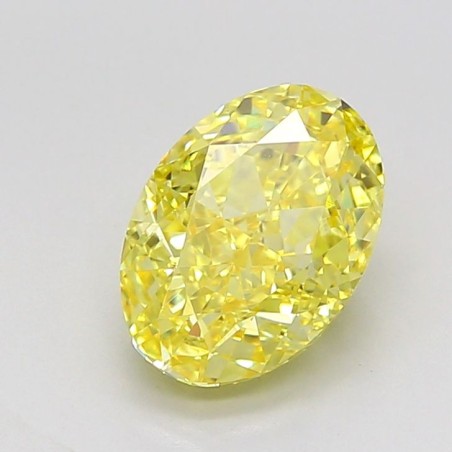 Diament laboratoryjny o barwie fantazyjnej szlif owalny, 2.03ct, VVS2, Fancy Intense Yellow, IGI LG737538886
