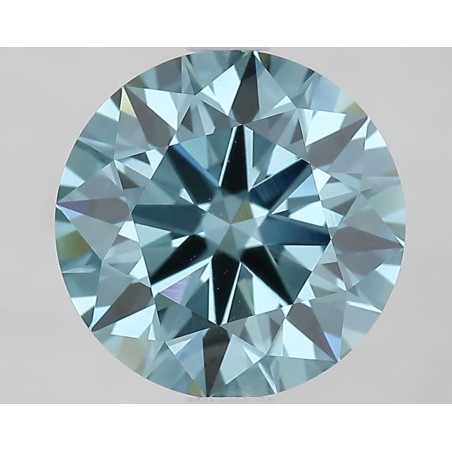 Diament laboratoryjny o barwie fantazyjnej szlif okrągły, 2.24ct, VVS2, Fancy Vivid Blue, IGI LG675530159