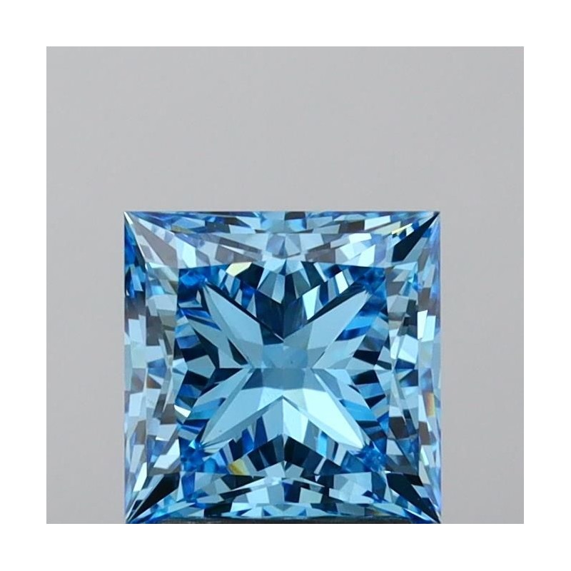 Diament laboratoryjny o barwie fantazyjnej szlif princess, 2.07ct, VVS2, Fancy Vivid Blue, IGI LG639416051 Diament laboratoryjny o barwie fantazyjnej szlif princess, 2.07ct, VVS2, Fancy Vivid Blue, IGI LG639416051
