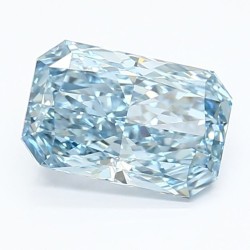 Diament laboratoryjny o barwie fantazyjnej radiant, 1.67ct, VVS2, Fancy Vivid Blue, IGI LG641412653