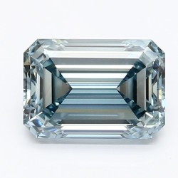 Diament laboratoryjny o barwie fantazyjnej szlif szmaragdowy, 1.52ct, VVS2, Fancy Intense Blue, IGI LG623481964