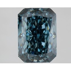 Diament laboratoryjny o barwie fantazyjnej radiant, 2.41ct, VVS2, Fancy Vivid Greenish Blue, IGI LG667457091