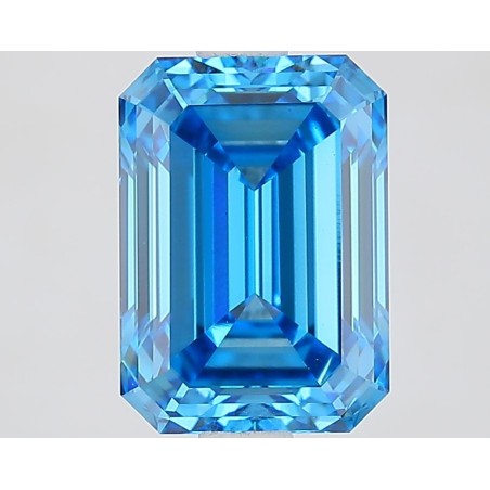 Diament laboratoryjny o barwie fantazyjnej szlif szmaragdowy, 2.39ct, VVS2, Fancy Vivid Blue, IGI LG735571404