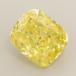 Diament laboratoryjny o barwie fantazyjnej szlif poduszkowy brylantowy, 2.18ct, VVS1, Fancy Vivid Yellow, IGI LG588344949