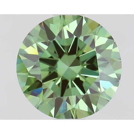 Diament laboratoryjny o barwie fantazyjnej szlif okrągły, 1.3ct, VVS2, Fancy Vivid Green, IGI LG733531080
