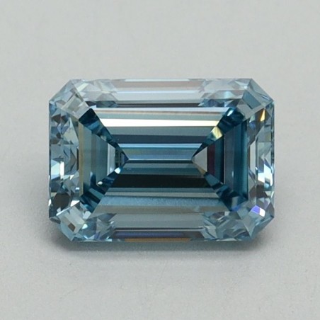 Diament laboratoryjny o barwie fantazyjnej szlif szmaragdowy, 1.02ct, VVS2, Fancy Vivid Blue, IGI LG635499993