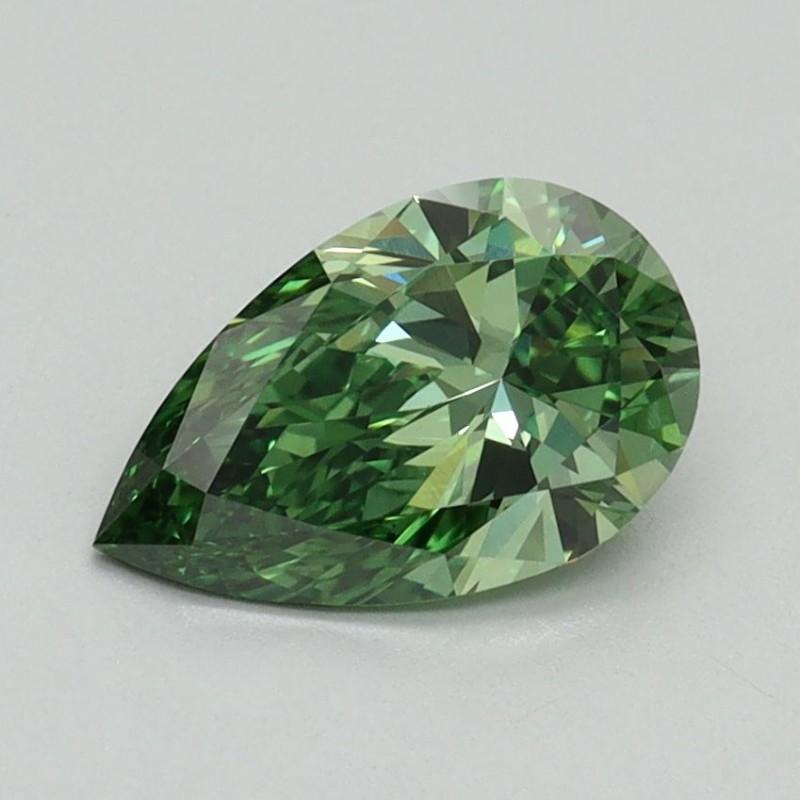 Diament laboratoryjny o barwie fantazyjnej szlif gruszkowy, 1.03ct, VVS2, Fancy Vivid Green, IGI LG704503274 Diament laboratoryjny o barwie fantazyjnej szlif gruszkowy, 1.03ct, VVS2, Fancy Vivid Green, IGI LG704503274
