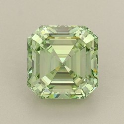 Diament laboratoryjny o barwie fantazyjnej szlif szmaragdowy kwadratowy, 1.03ct, VVS2, Fancy Intense Green, IGI LG649434688