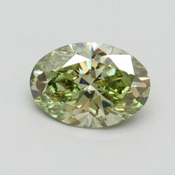 Diament laboratoryjny o barwie fantazyjnej szlif owalny, 1.02ct, VVS2, Fancy Vivid Green, IGI LG610345046