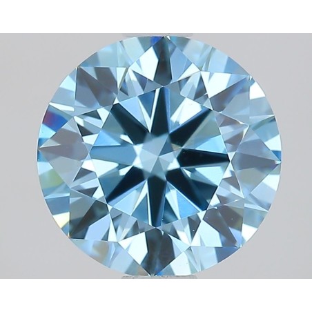 Diament laboratoryjny o barwie fantazyjnej szlif okrągły, 1.26ct, VVS2, Fancy Vivid Blue, IGI LG727565090